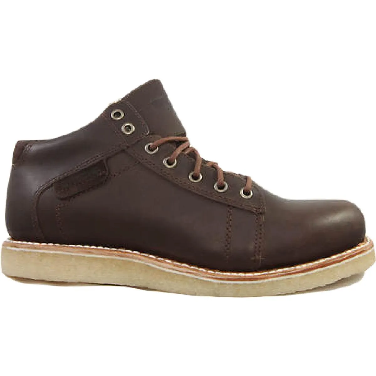 Mens Leather Lace-Up Chukka Boots