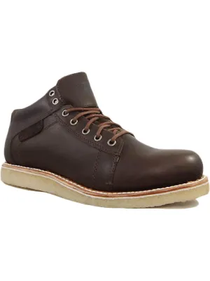 Mens Leather Lace-Up Chukka Boots