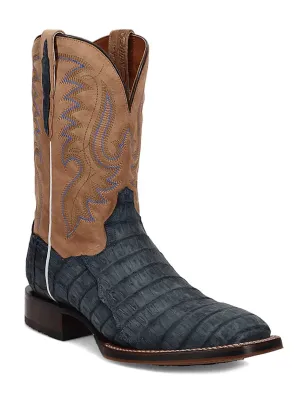 Men's Leon Caiman Exotic Cowboy Certified Boot In Denim/khaki