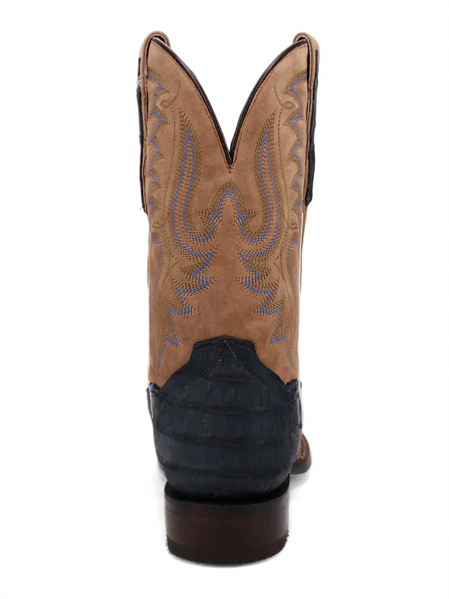 Men's Leon Caiman Exotic Cowboy Certified Boot In Denim/khaki