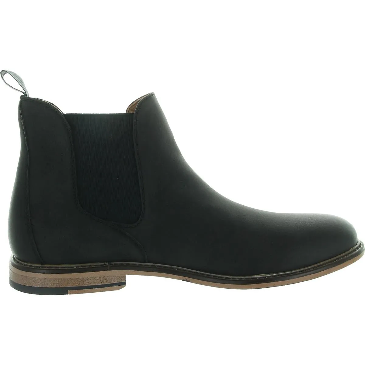 Mens Mixed Media Leather Chelsea Boots
