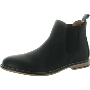 Mens Mixed Media Leather Chelsea Boots