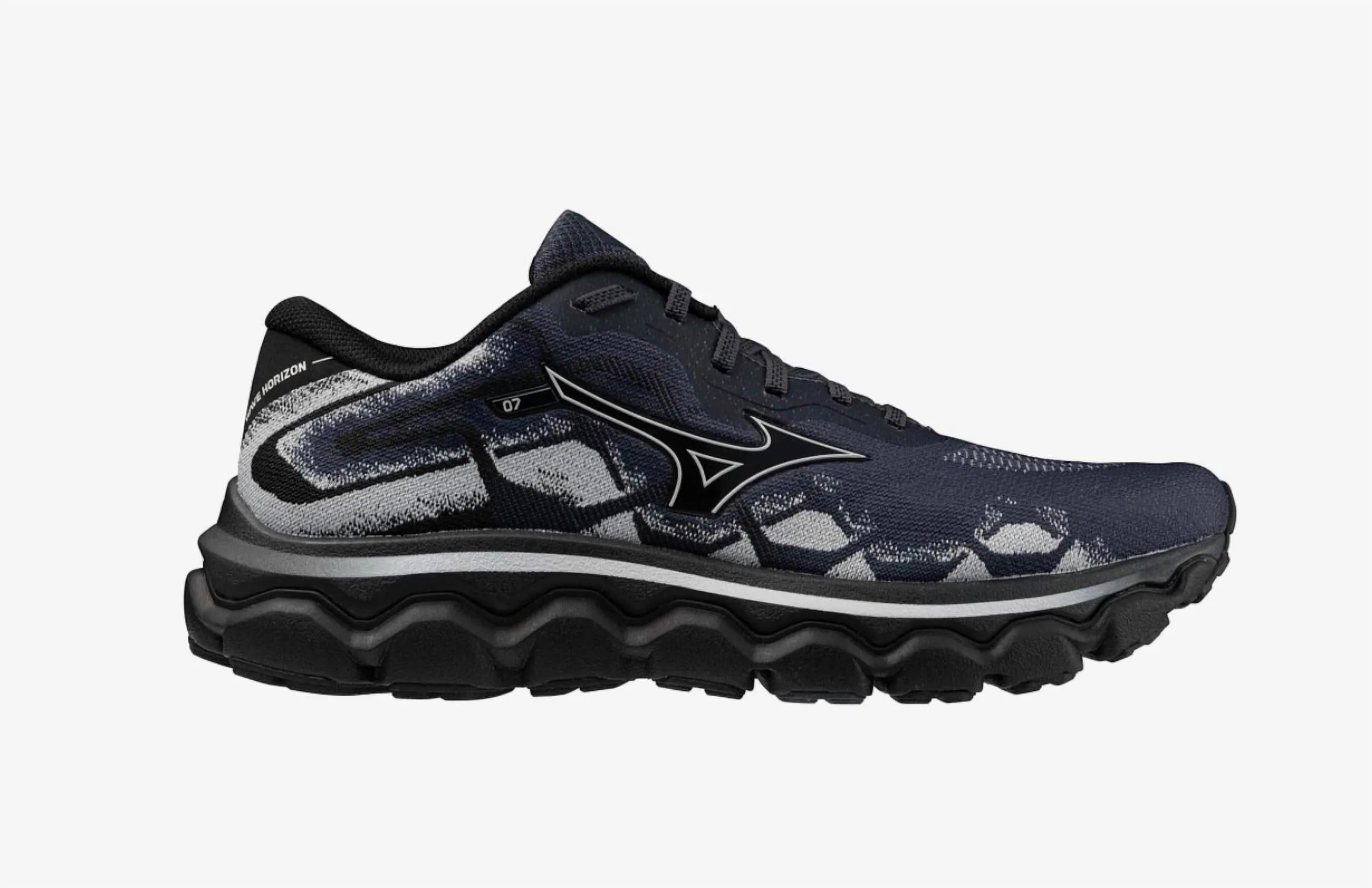 Men's Mizuno Wave Horizon 7 Shoe In Black/nimbus Cloud