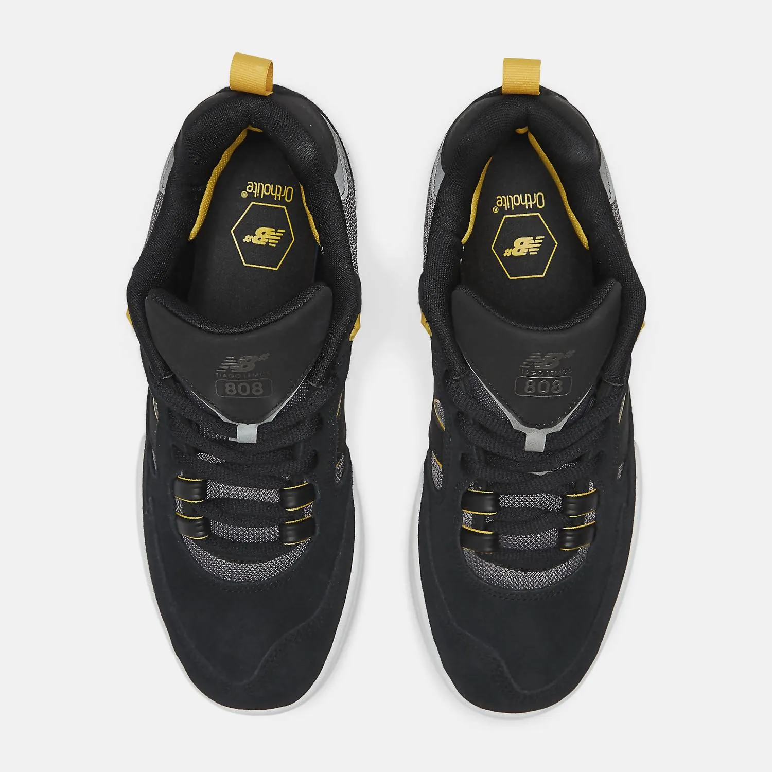 Men's Numeric Tiago Lemos 808 Sneaker In Black Yellow