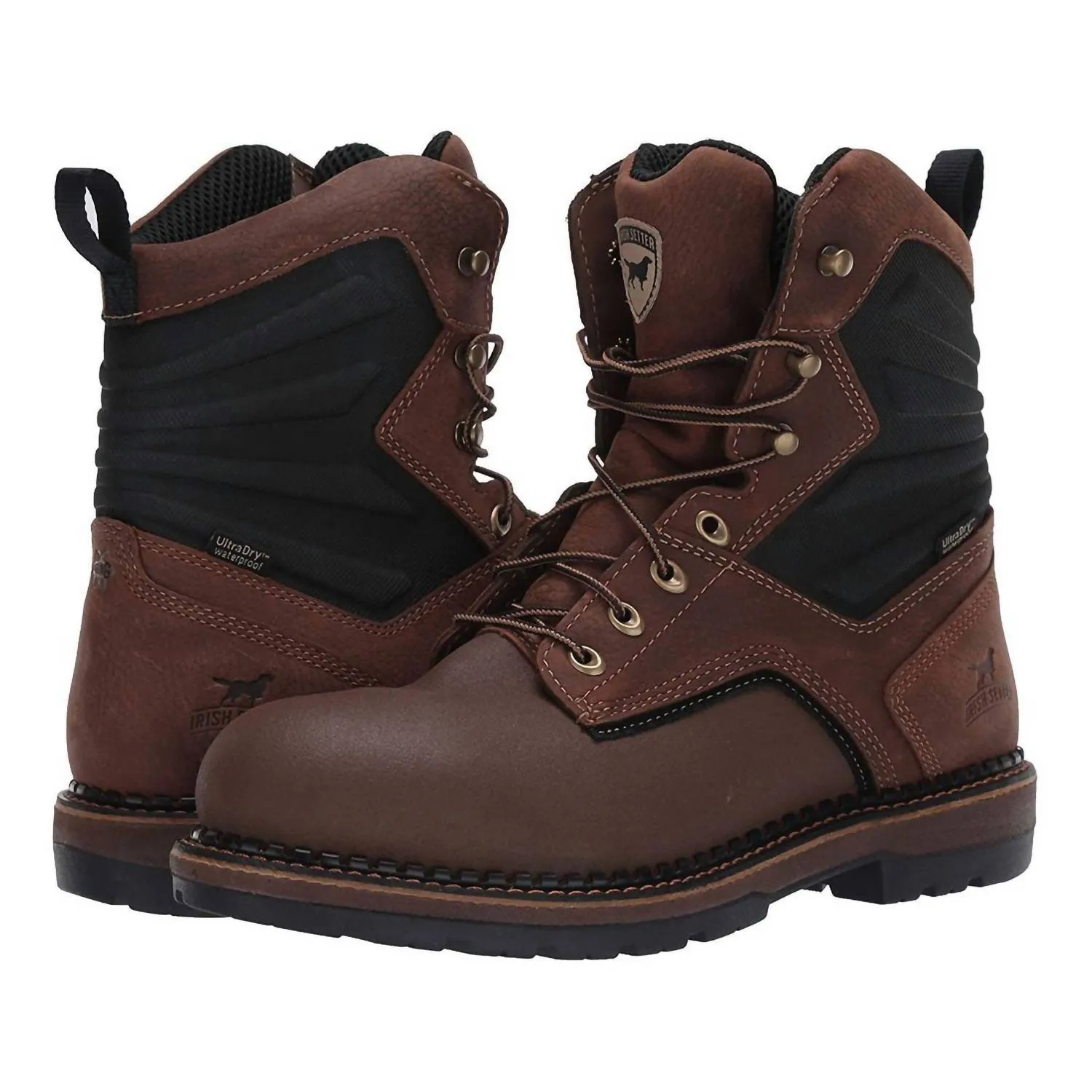 Men's Ramsey 2.0 8" Alloy Toe Waterproof Work Boots In Brown