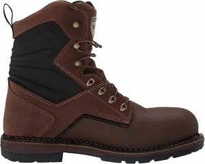 Men's Ramsey 2.0 8" Alloy Toe Waterproof Work Boots In Brown