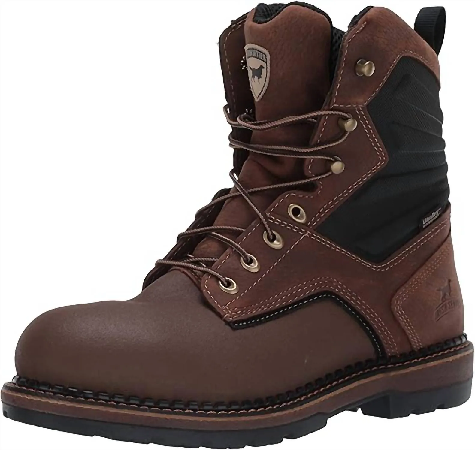 Men's Ramsey 2.0 8" Alloy Toe Waterproof Work Boots In Brown