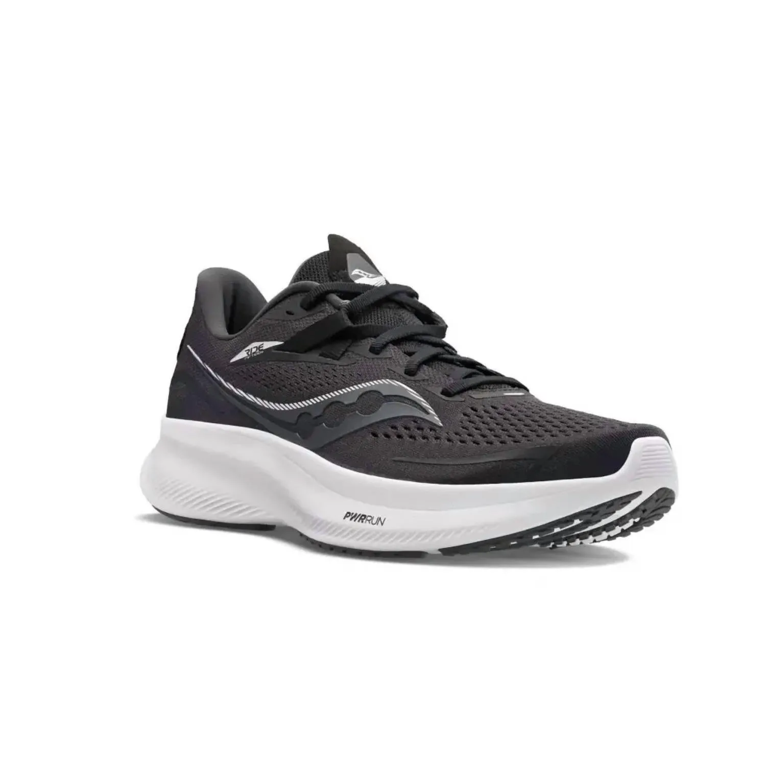 Men's Ride 15 Running Shoes In Black/white