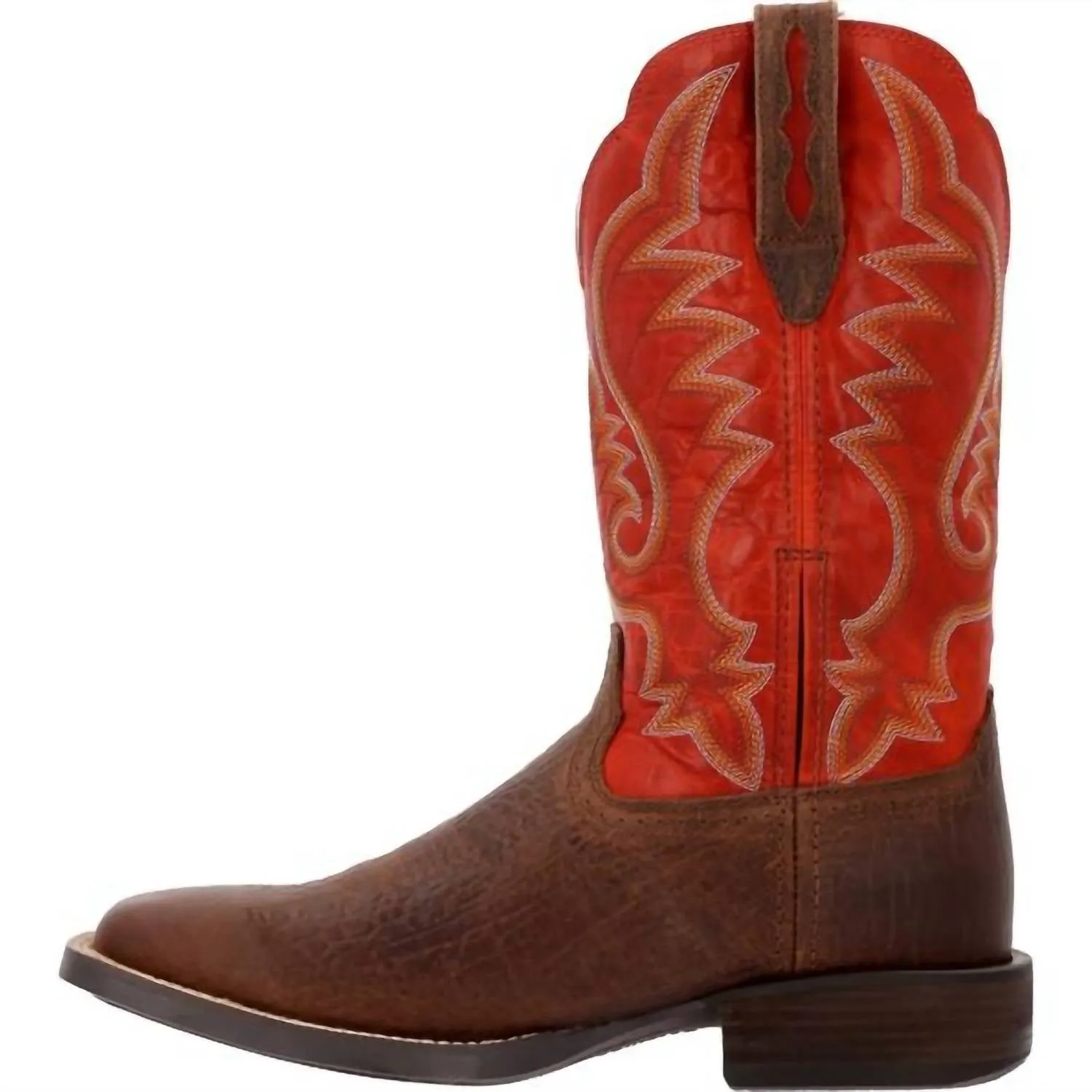 Men's Saddlebrook Western Boot In Acorn And Crimson