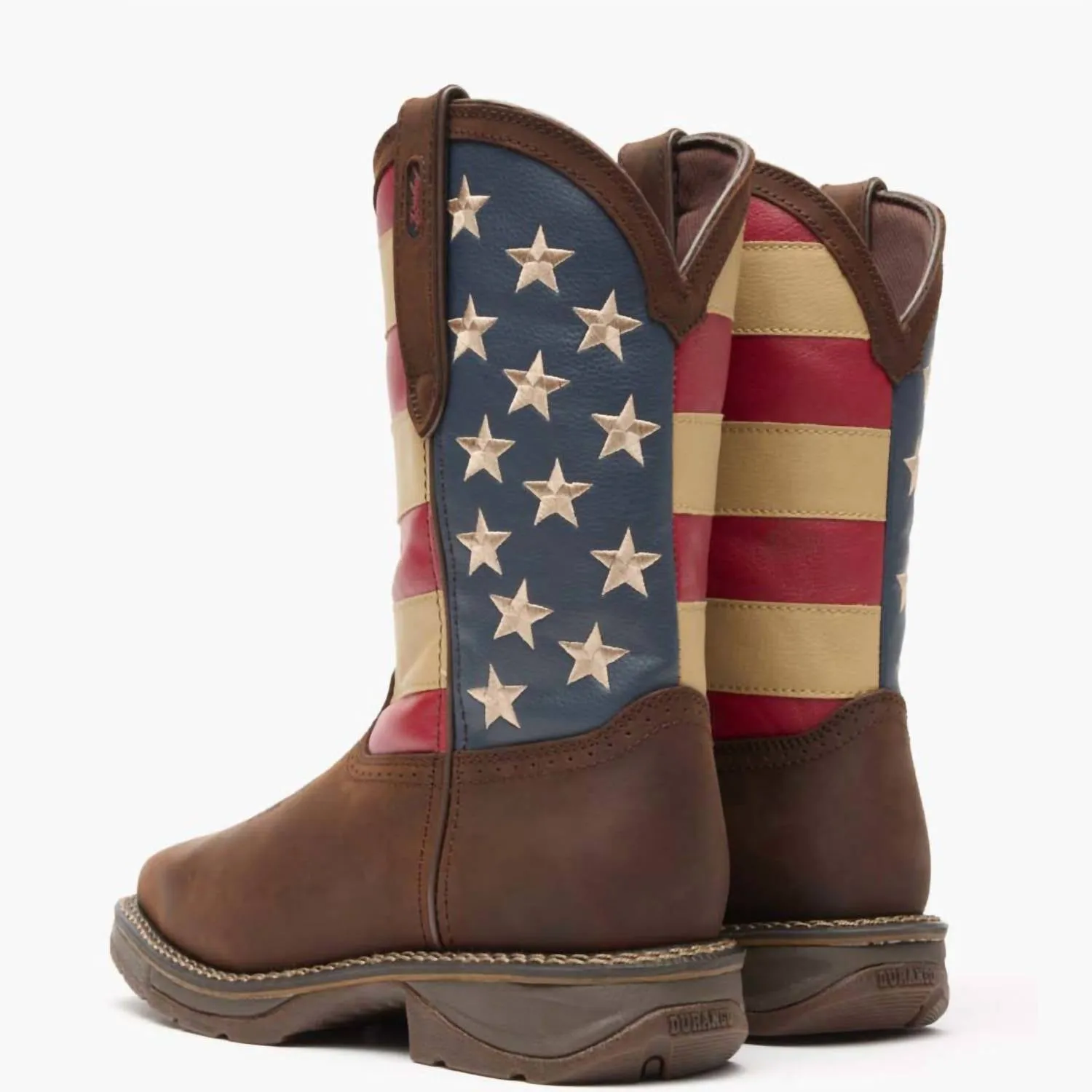 Men's Steel Toe Patriot Rebel Work Boots In Brown/multi