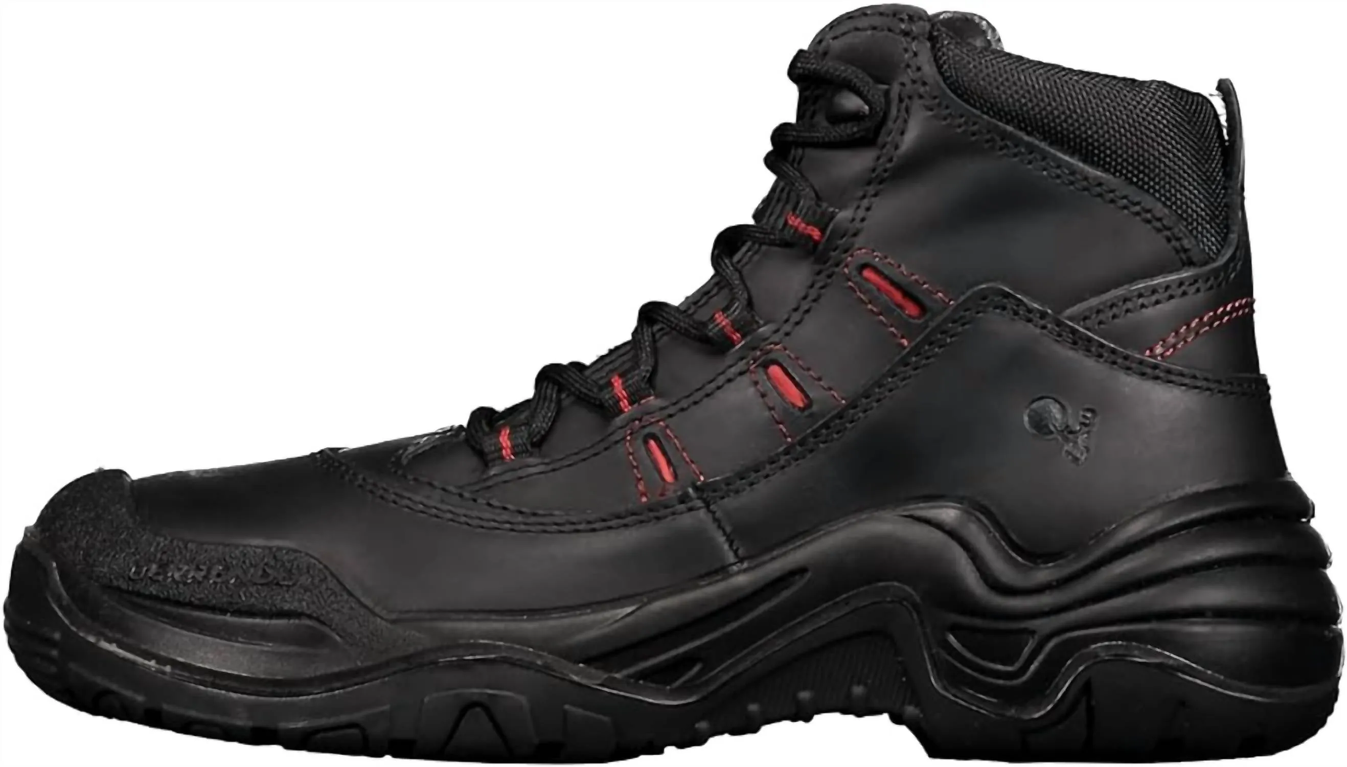 MenS Steel Toe Work Boots 6 In Black