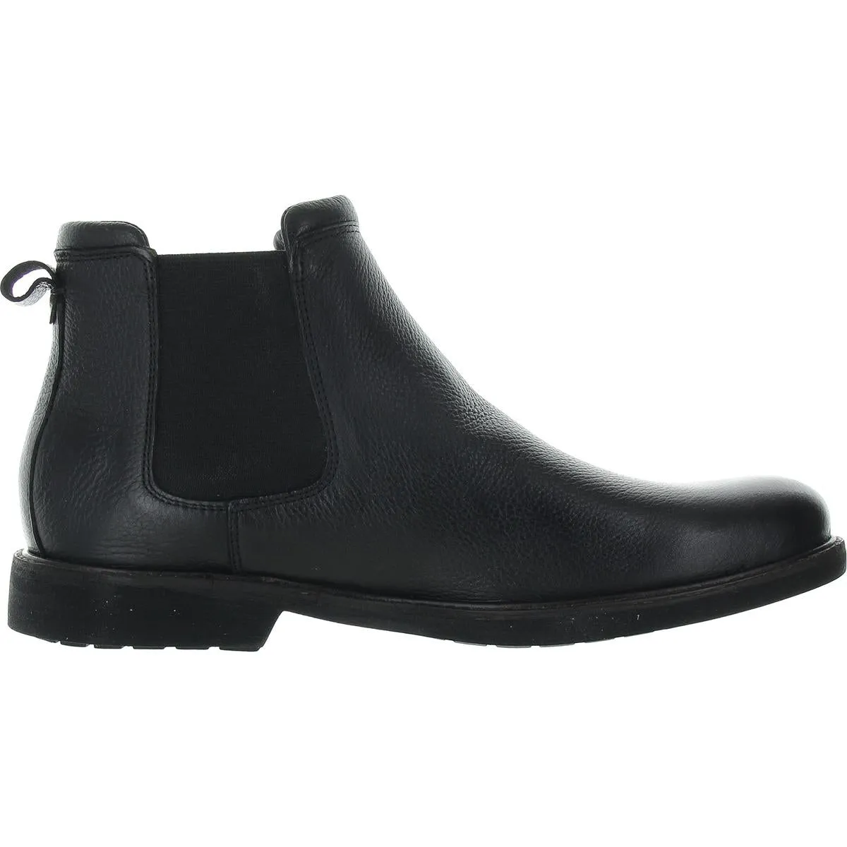 Mens Stretch Leather Chelsea Boots