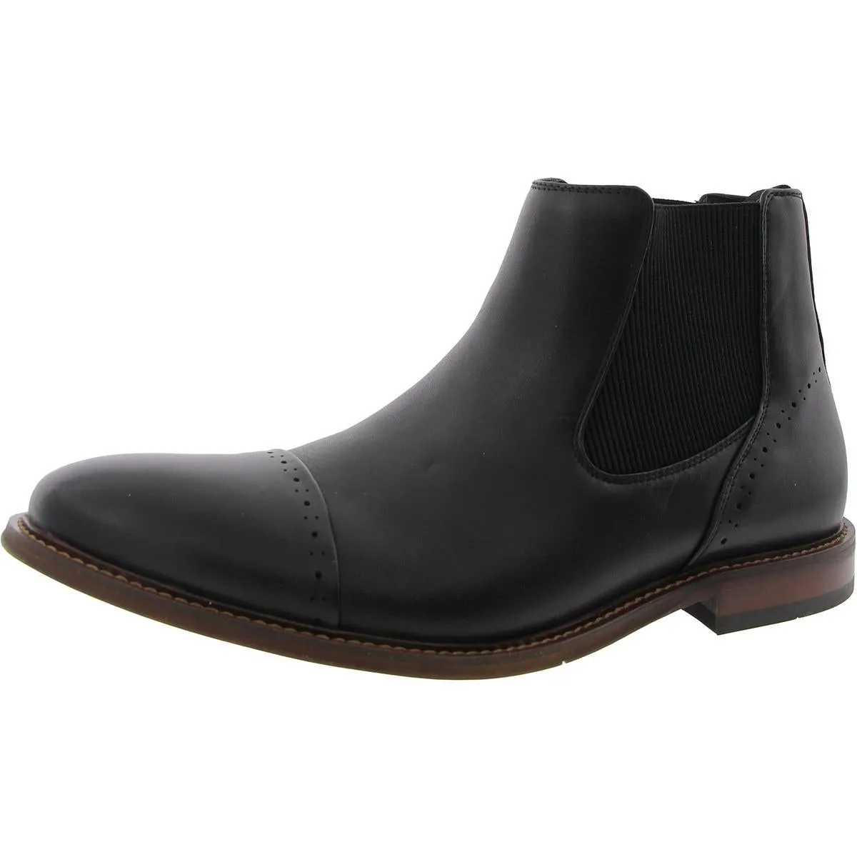 Mens Stretch Leather Chukka Boots