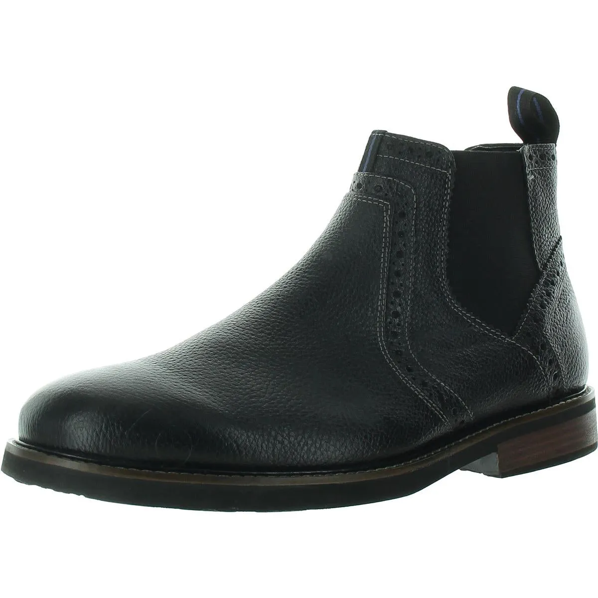 Mens Textured Leather Chukka Boots