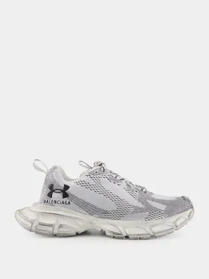 Men's White 3XL Knit Sneaker