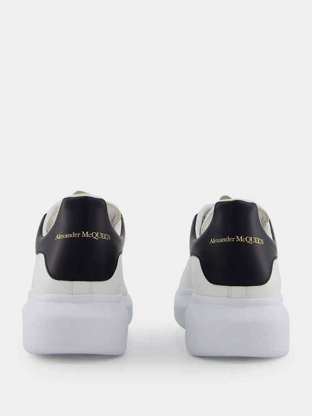 Men's White and Black Oversized Sneakers