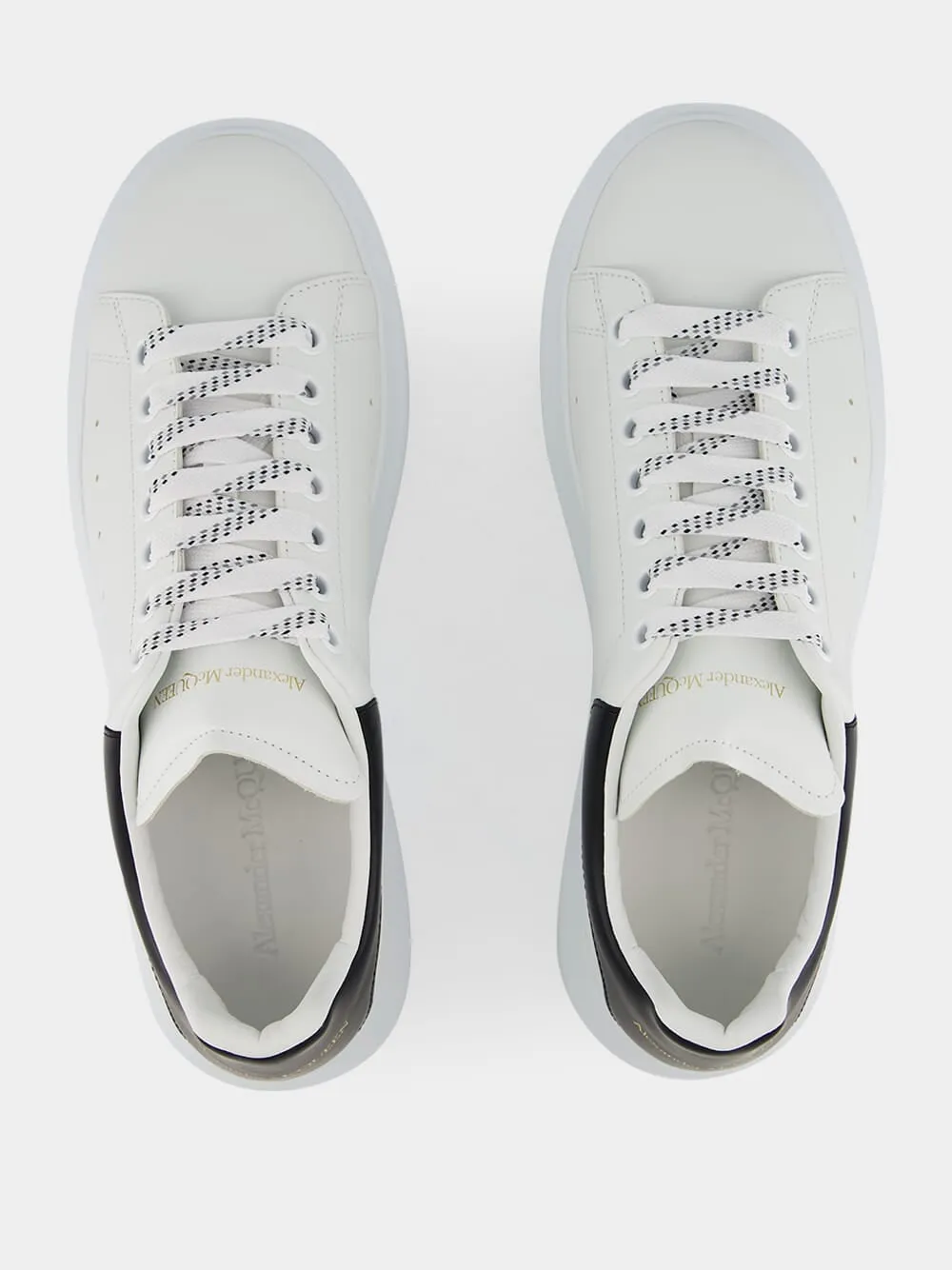 Men's White and Black Oversized Sneakers