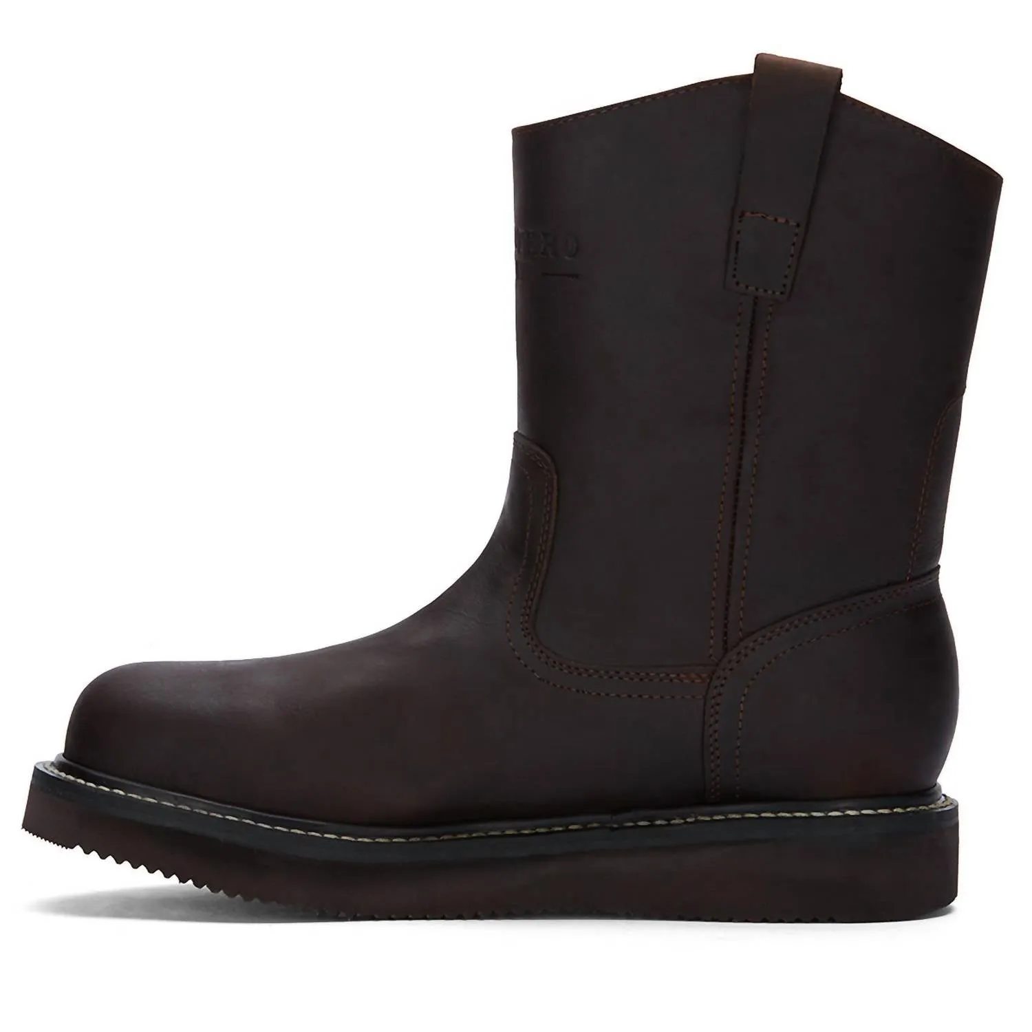 Men's Work Leather Boots In Brown