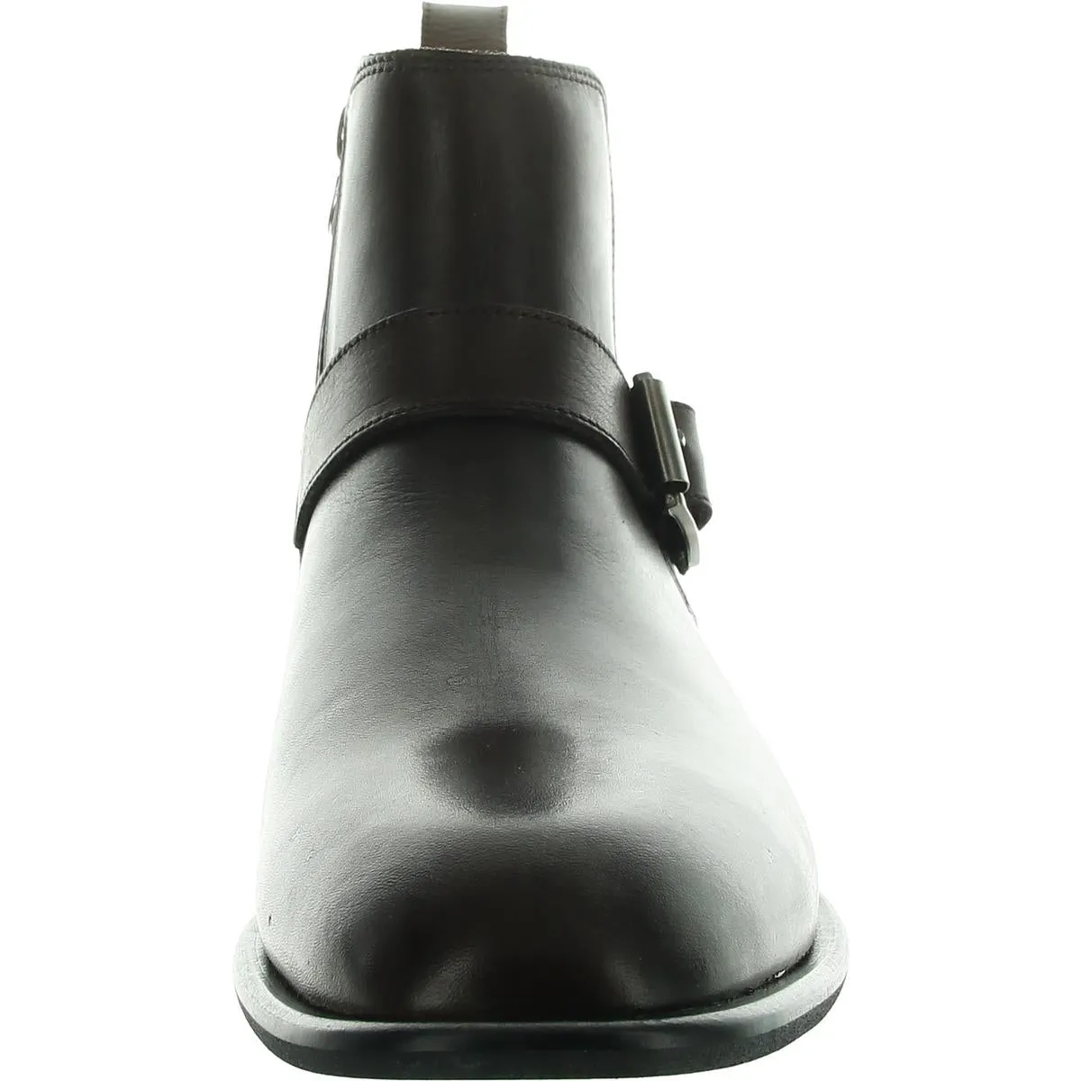 Mens Zipper Leather Chelsea Boots
