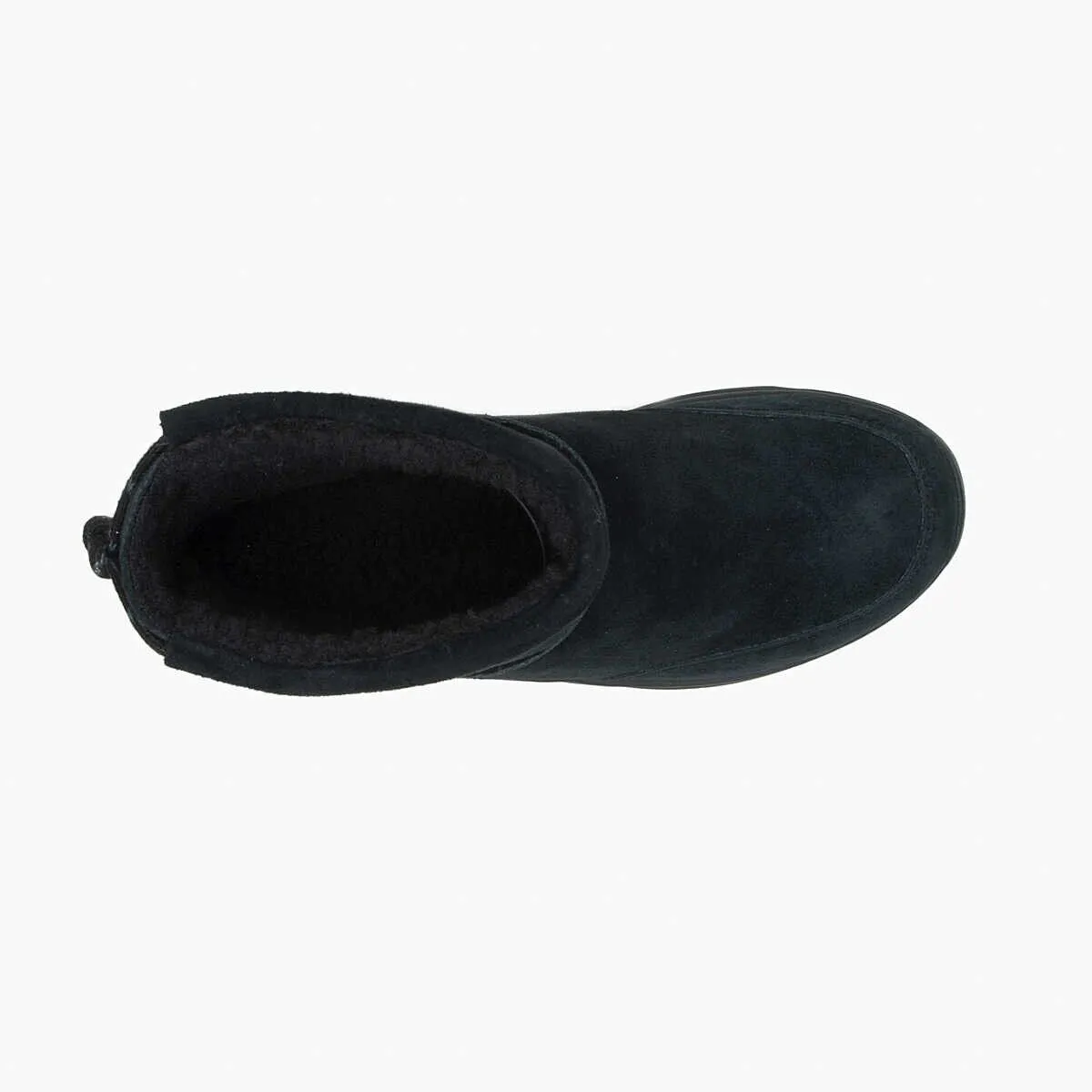 Merrell Winter J004555 Boots Men 8 Black Suede Leather Pull On Waterproof TF3936