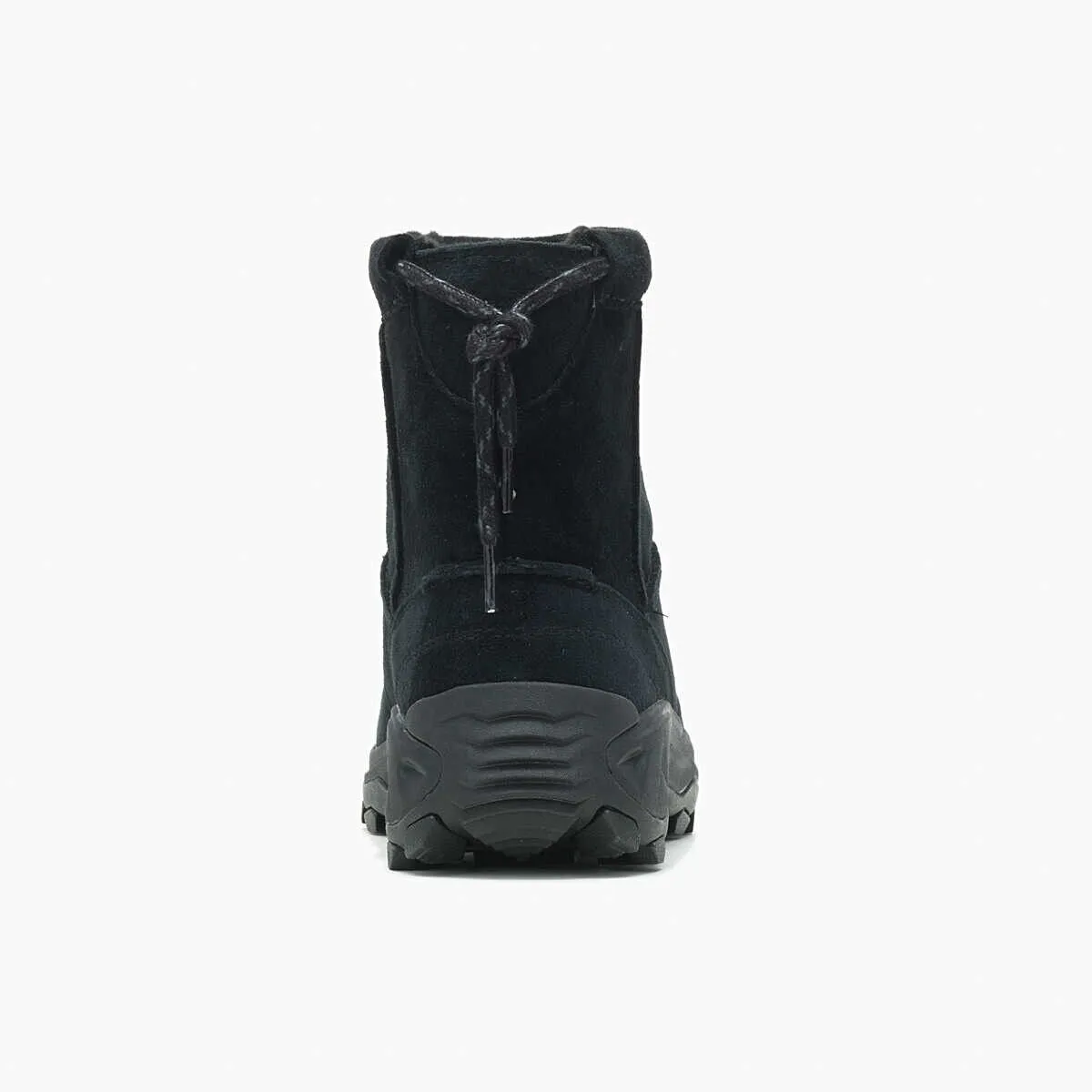 Merrell Winter J004555 Boots Men 8 Black Suede Leather Pull On Waterproof TF3936