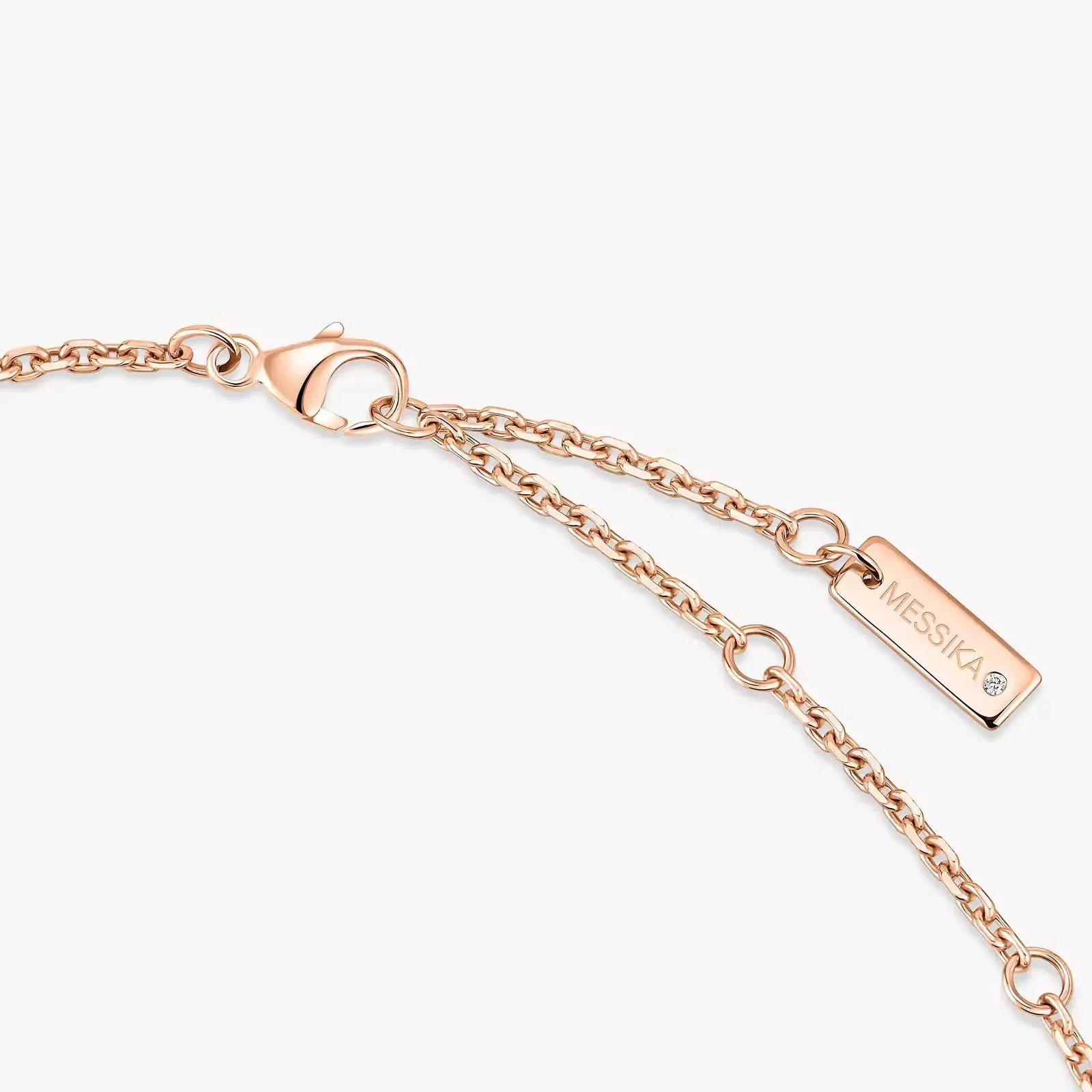 Messika Move Classique Cisel 18ct Rose Gold 0.20ct Diamond Necklace