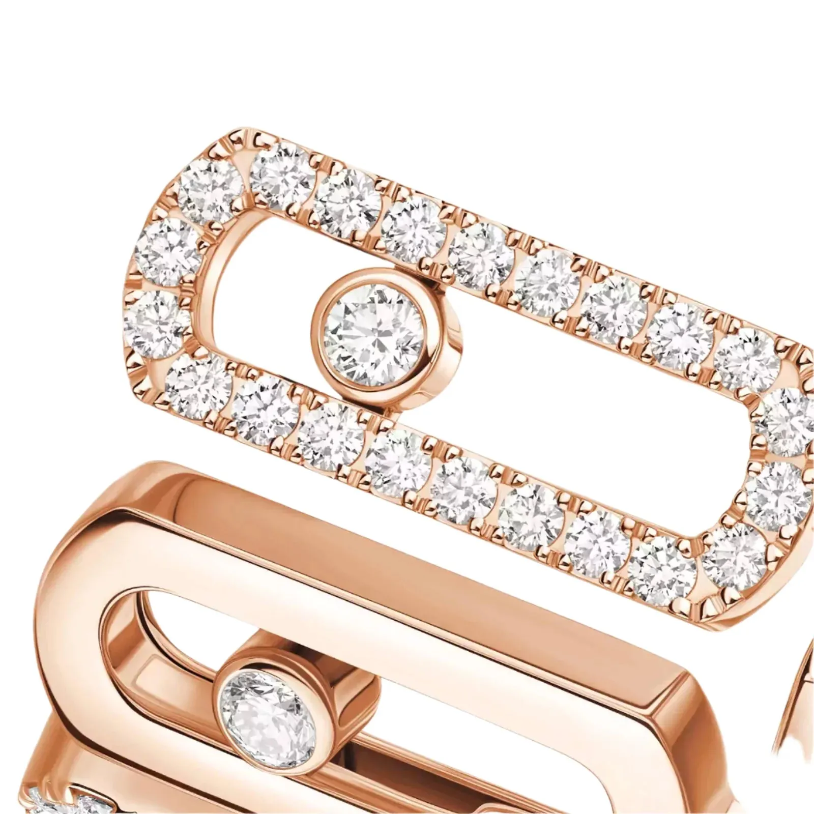 Messika Move Iconica 18ct Rose Gold 0.60ct Diamond Ring