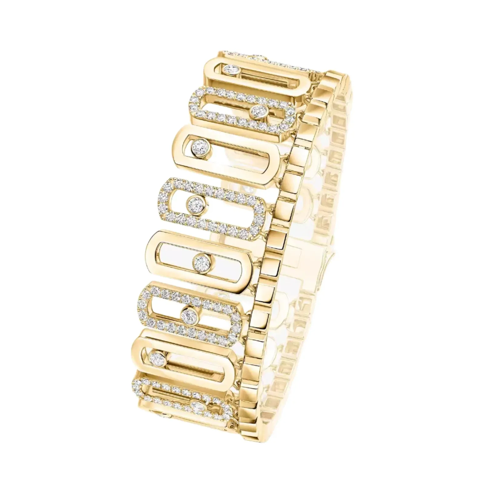Messika Move Iconica 18ct Yellow Gold 4.30ct Diamond Bracelet