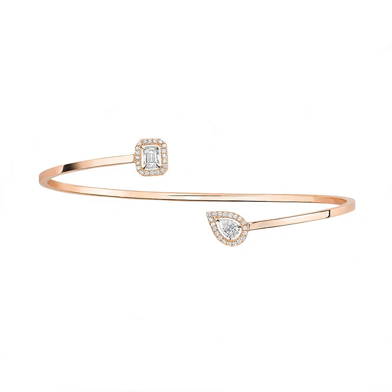 Messika My Twin Toi & Moi 18ct Rose Gold 0.40ct Diamond Bangle
