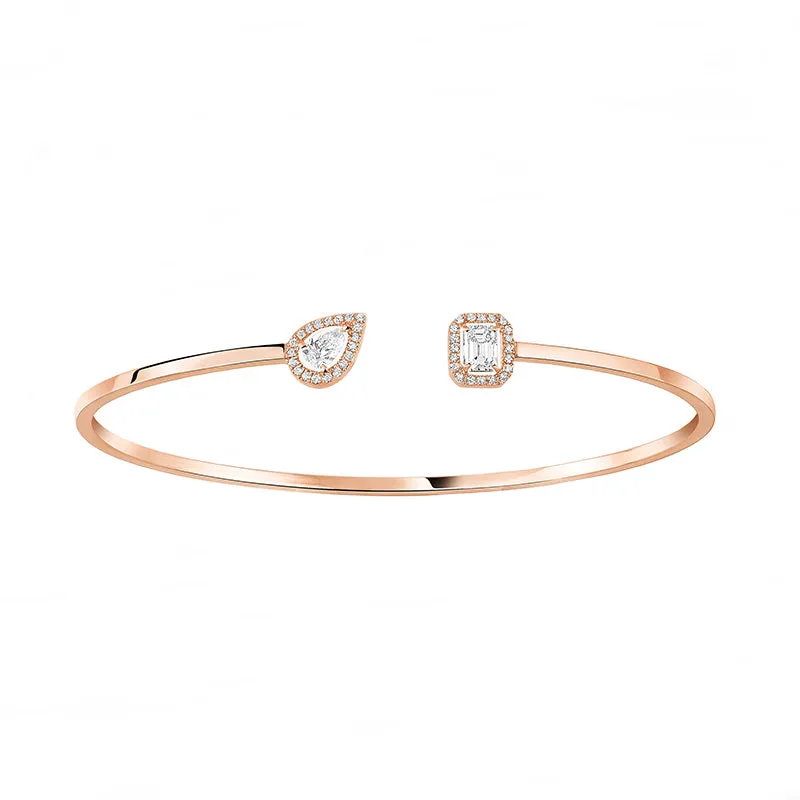 Messika My Twin Toi & Moi 18ct Rose Gold 0.40ct Diamond Bangle