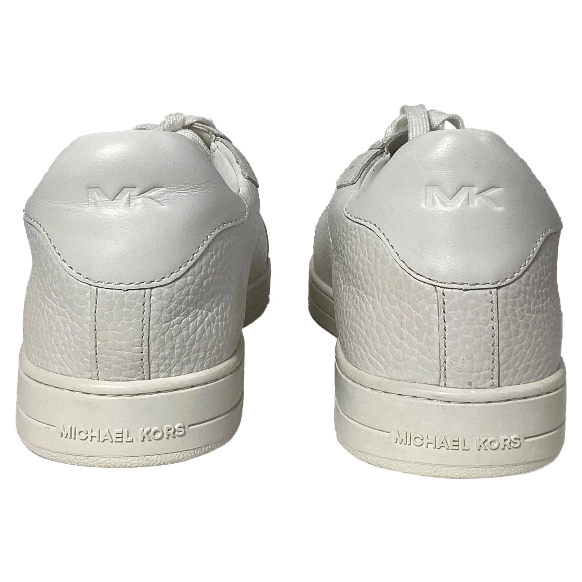 Michael Kors Keating Sneaker in Optic White Pebbled Leather