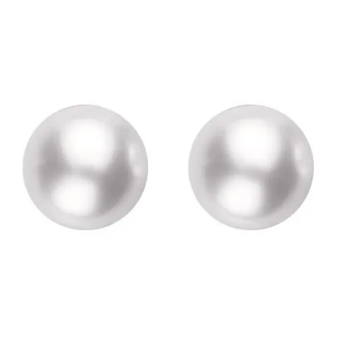 Mikimoto 18ct Yellow Gold 6mm White Grade AA Pearl Stud Earrings