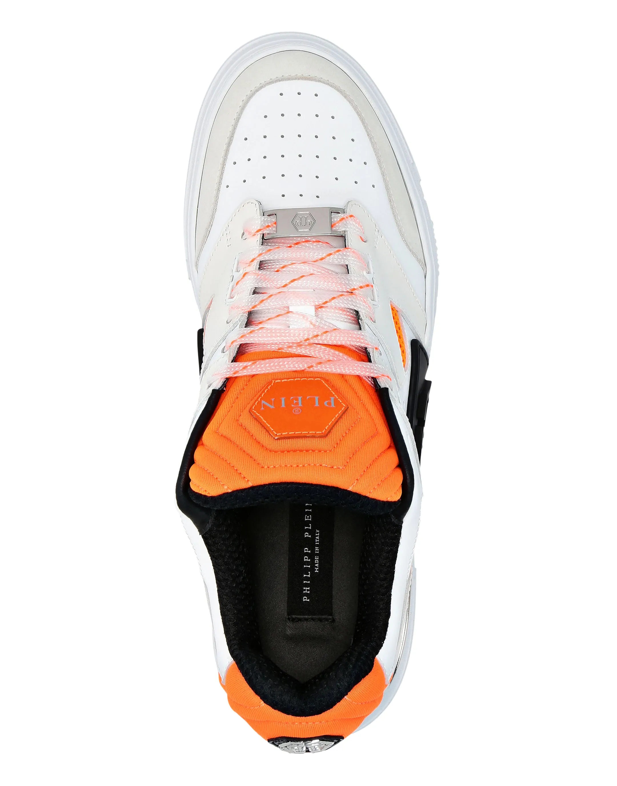 Mix Leather Lo-Top Sneakers