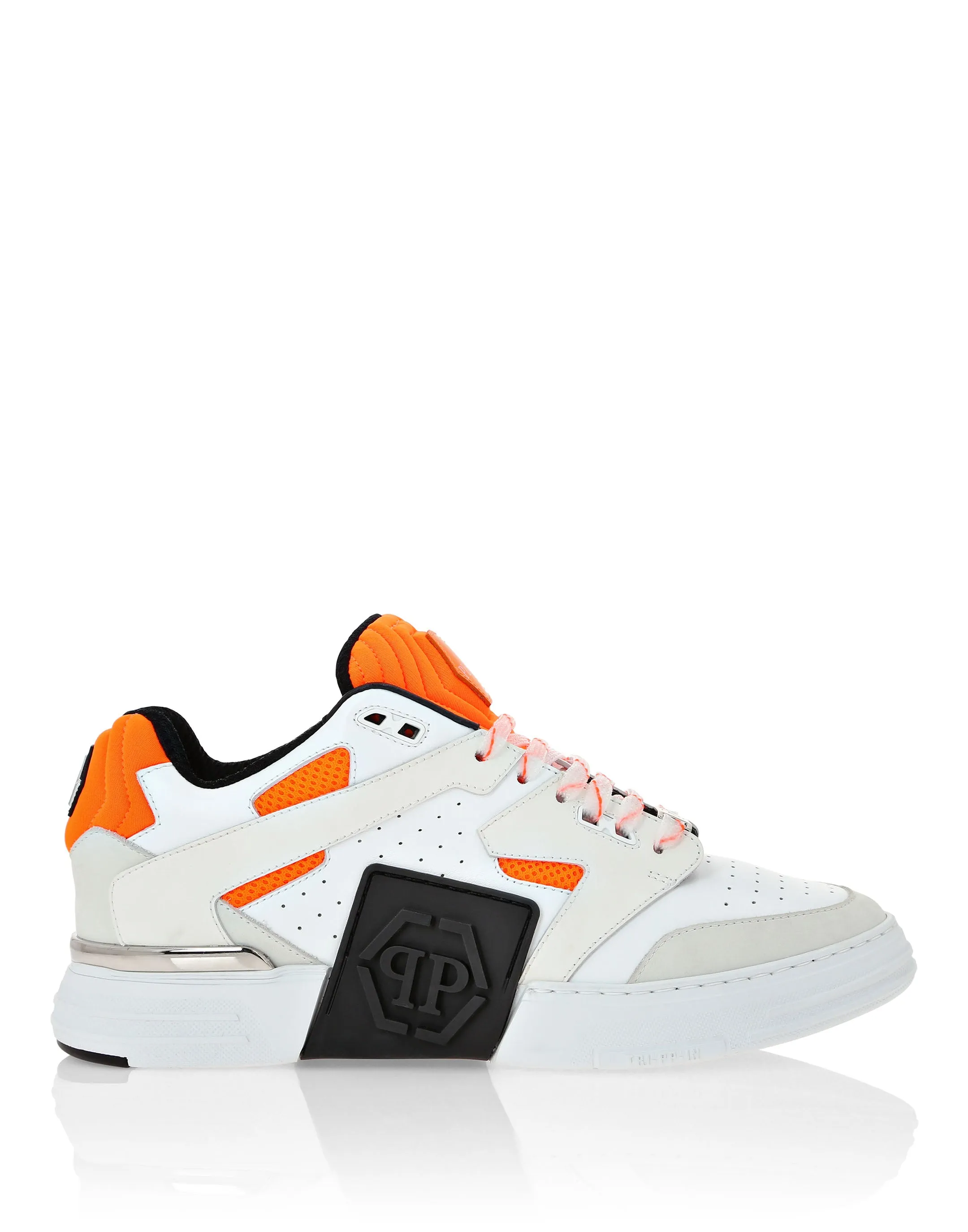 Mix Leather Lo-Top Sneakers