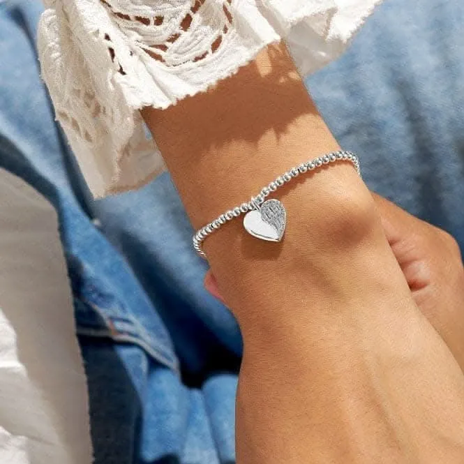 Mother's Day A Little Mum Always Loved Forever Missed Silver Plated 17.5cm Bracelet 6860