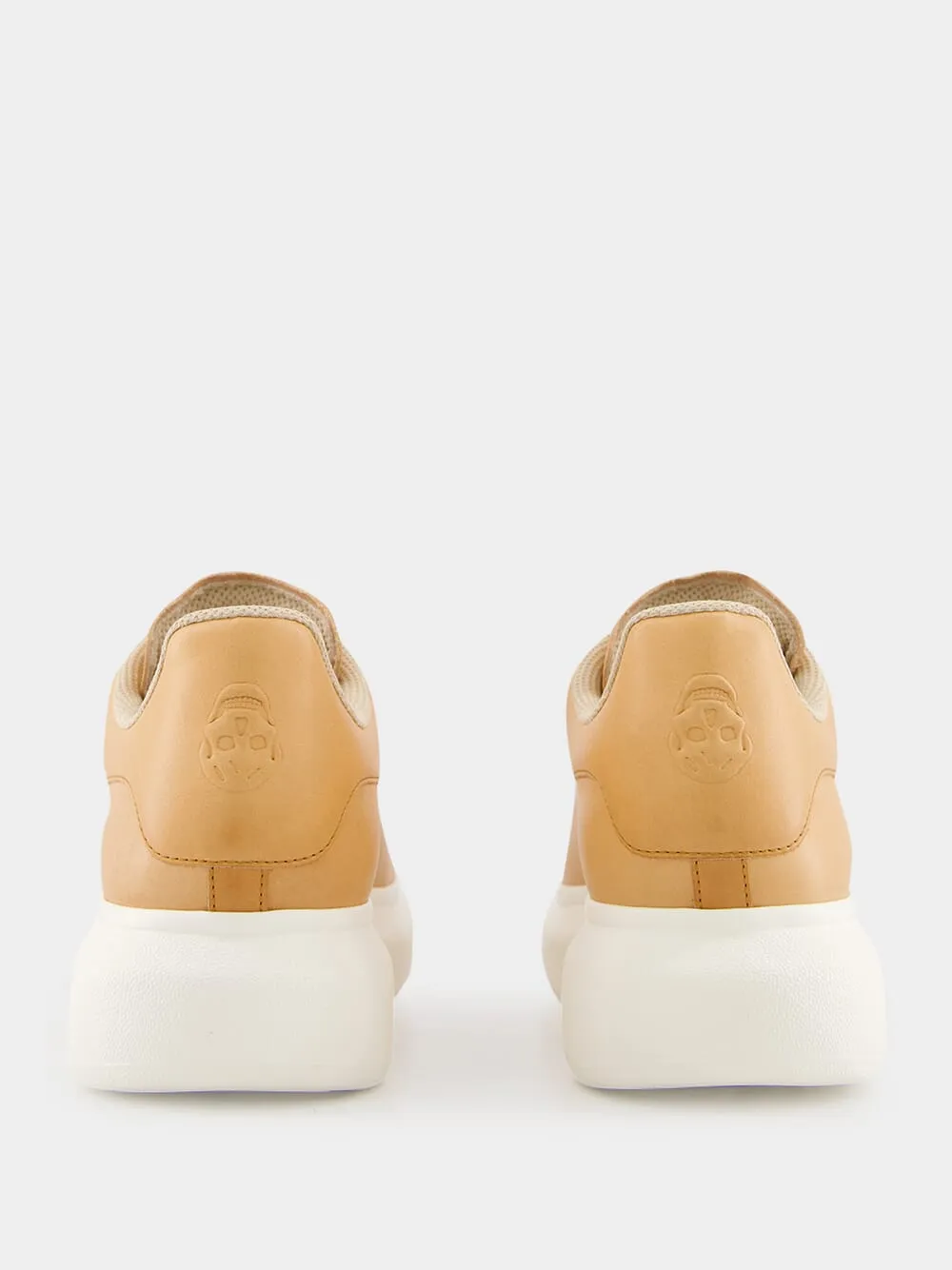 Natural Oversized Calf Leather Sneaker