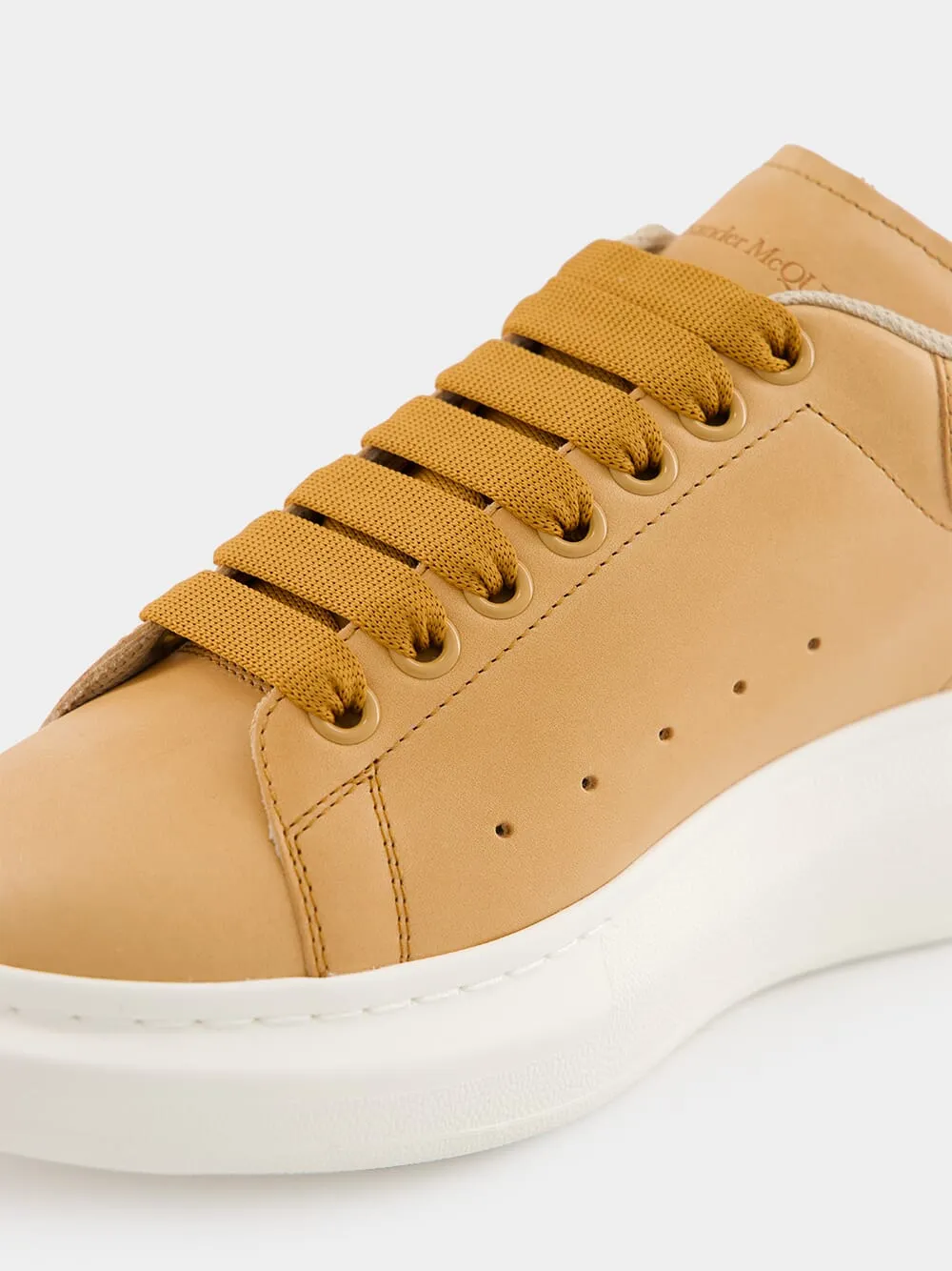 Natural Oversized Calf Leather Sneaker