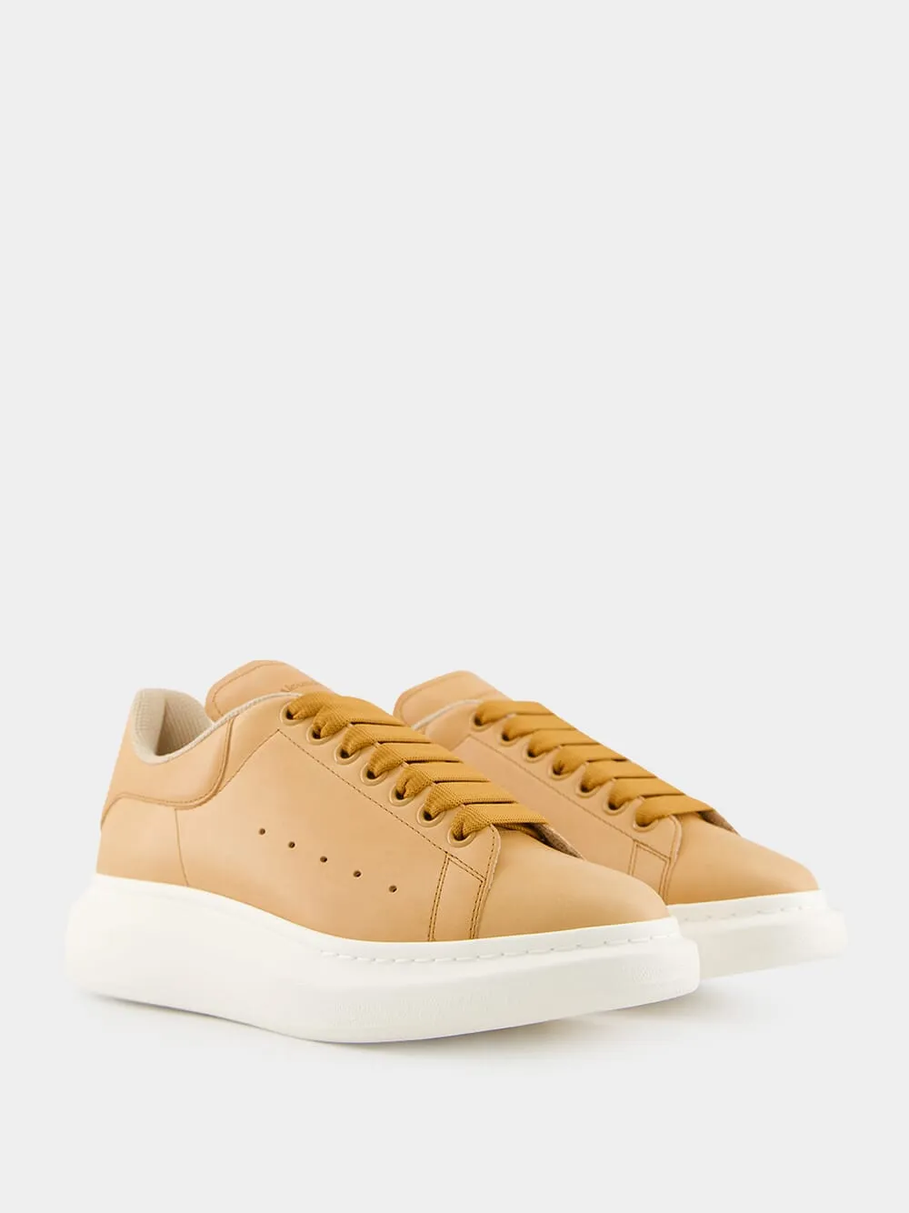 Natural Oversized Calf Leather Sneaker