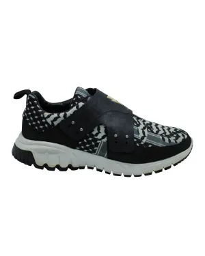 Neil Barrett Nubuck and Leather-Trimmed Printed Sneakers in Multicolor Neoprene