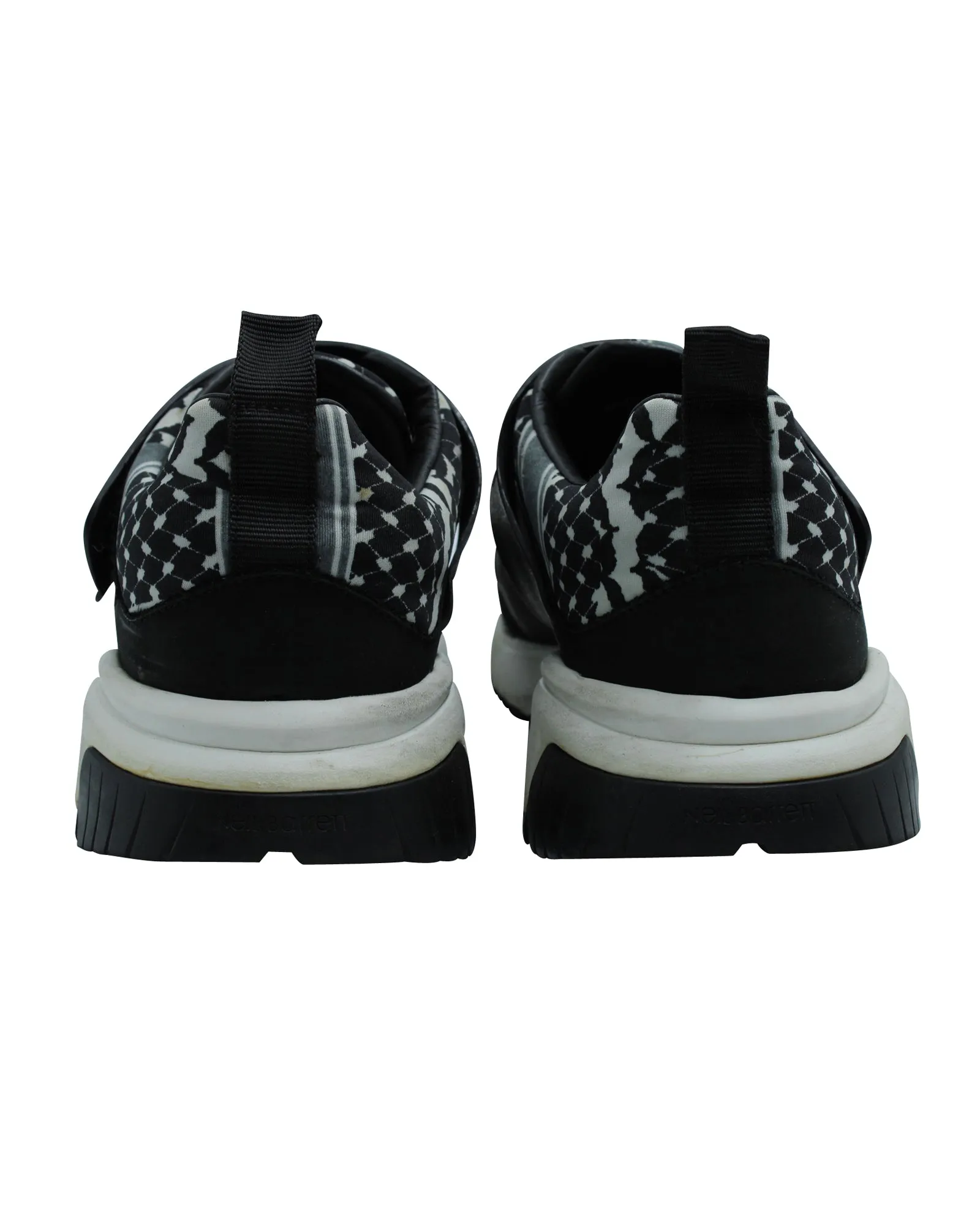 Neil Barrett Nubuck and Leather-Trimmed Printed Sneakers in Multicolor Neoprene