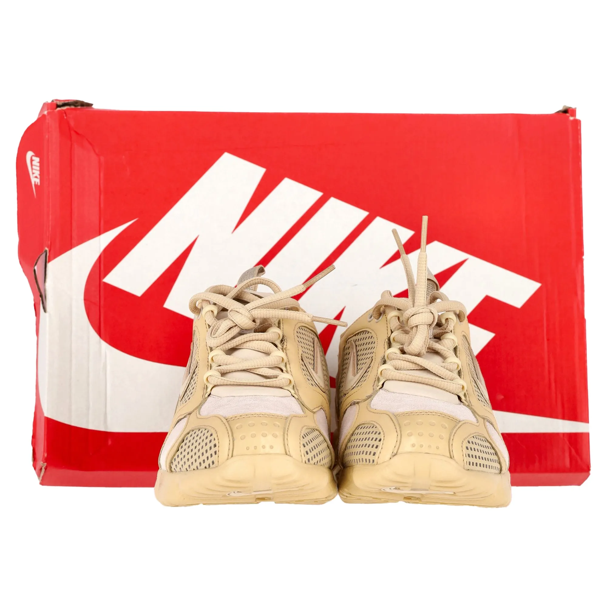 Nike Air Zoom Spiridon Cage 2 Sesame Trainers in Nude Synthetic