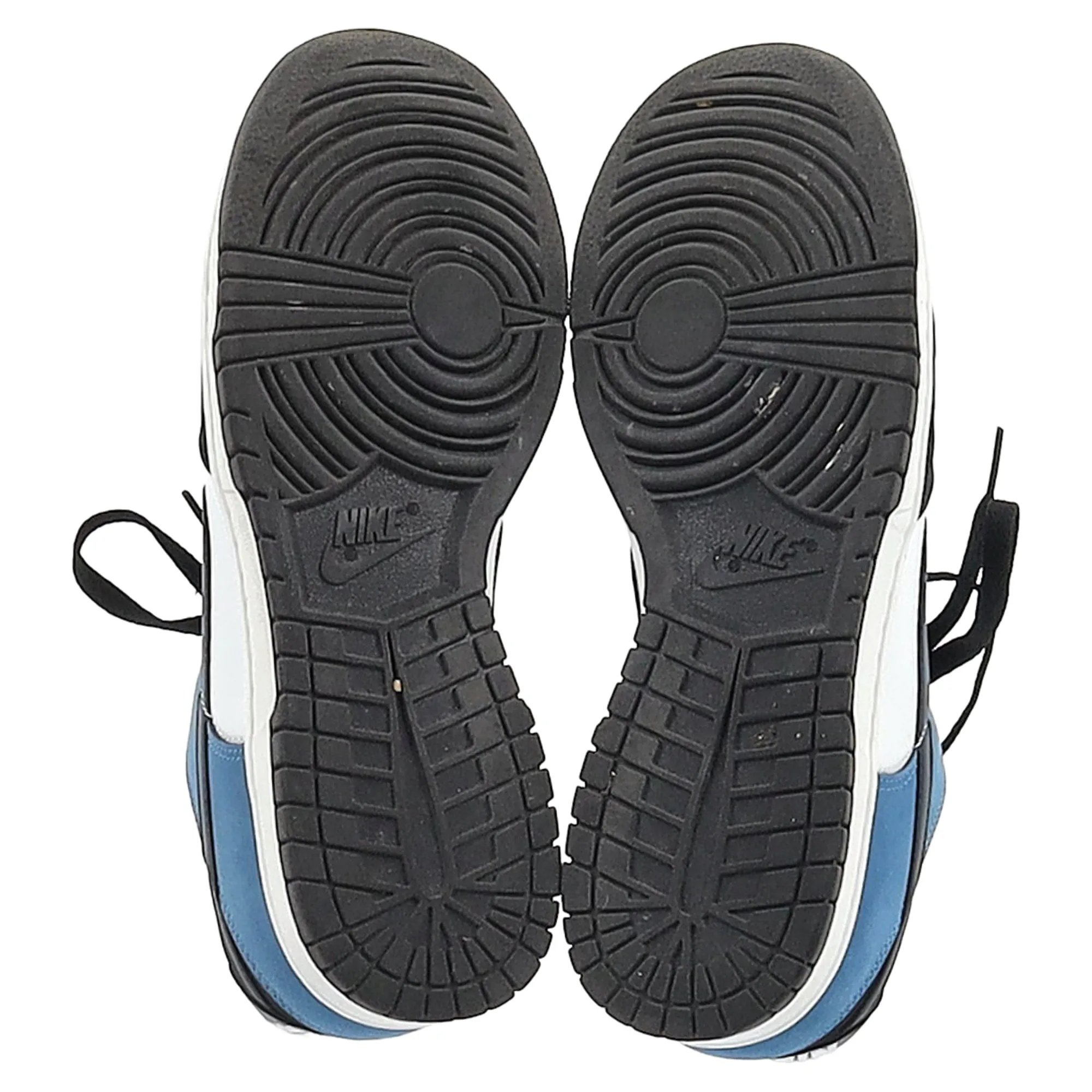 Nike Dunk Low-Top Sneakers in Industrial Blue Leather