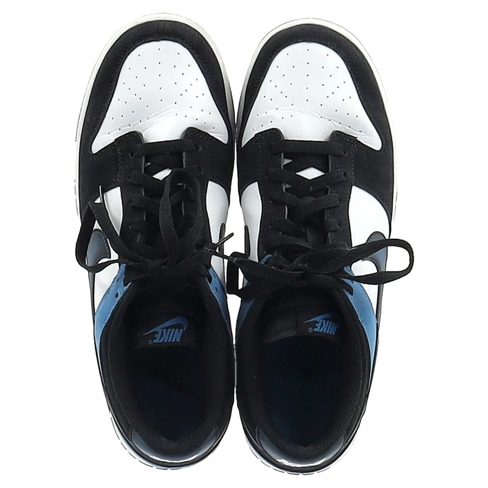 Nike Dunk Low-Top Sneakers in Industrial Blue Leather