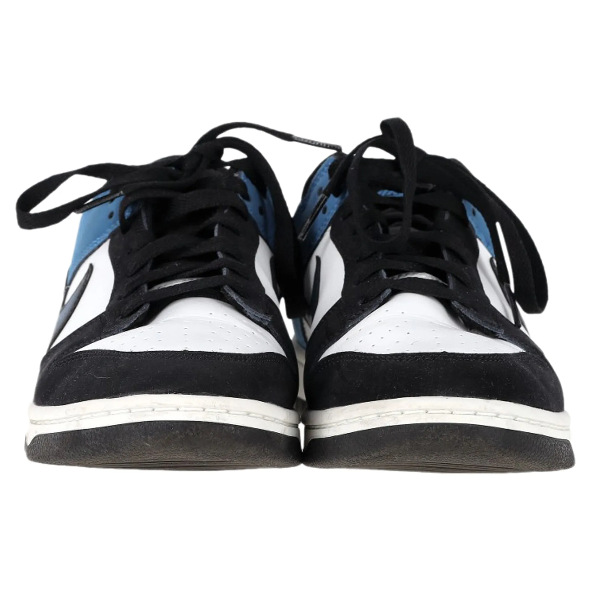 Nike Dunk Low-Top Sneakers in Industrial Blue Leather