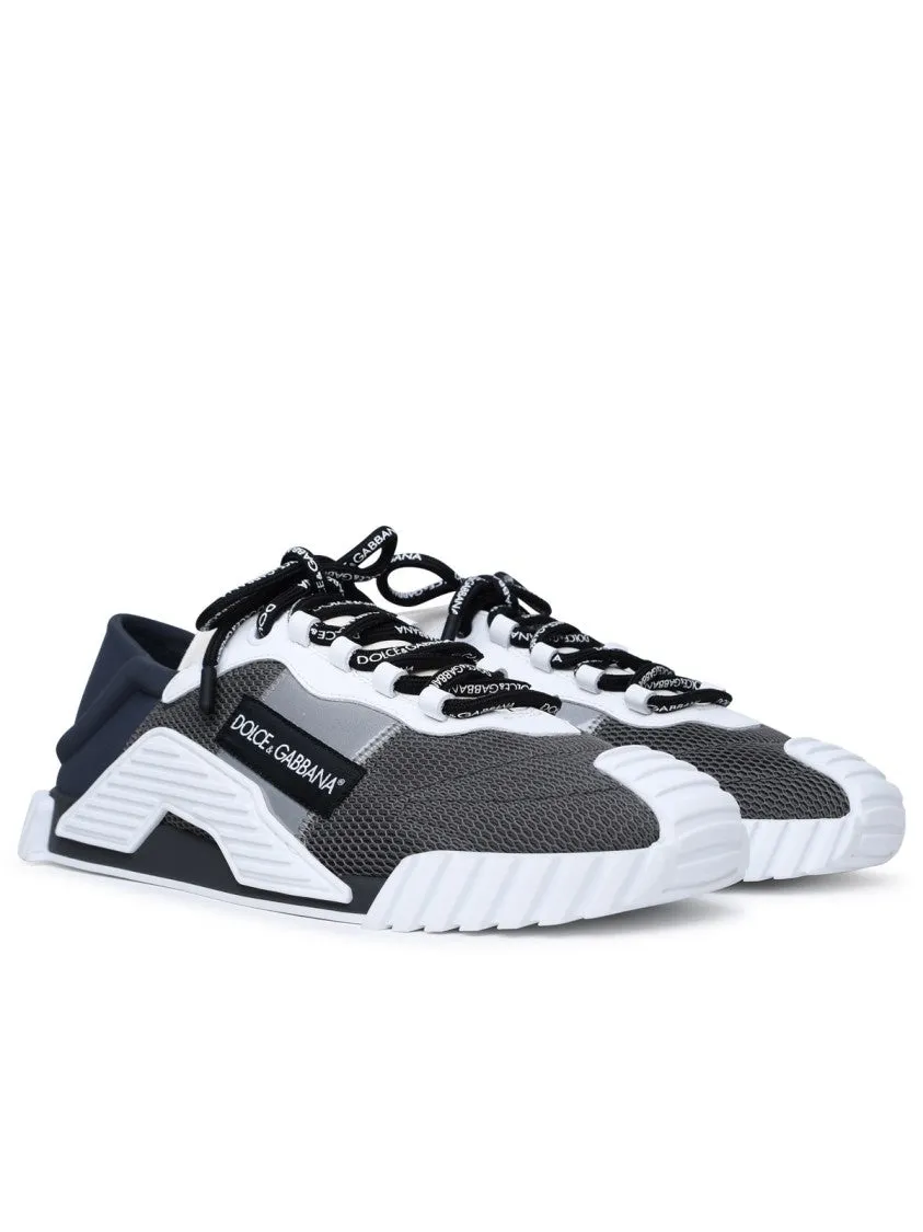 Ns 1 Grey Nylon Blend Sneakers