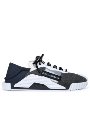 Ns 1 Grey Nylon Blend Sneakers