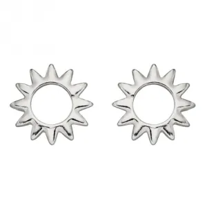 Open Sun Stud Earrings E5989