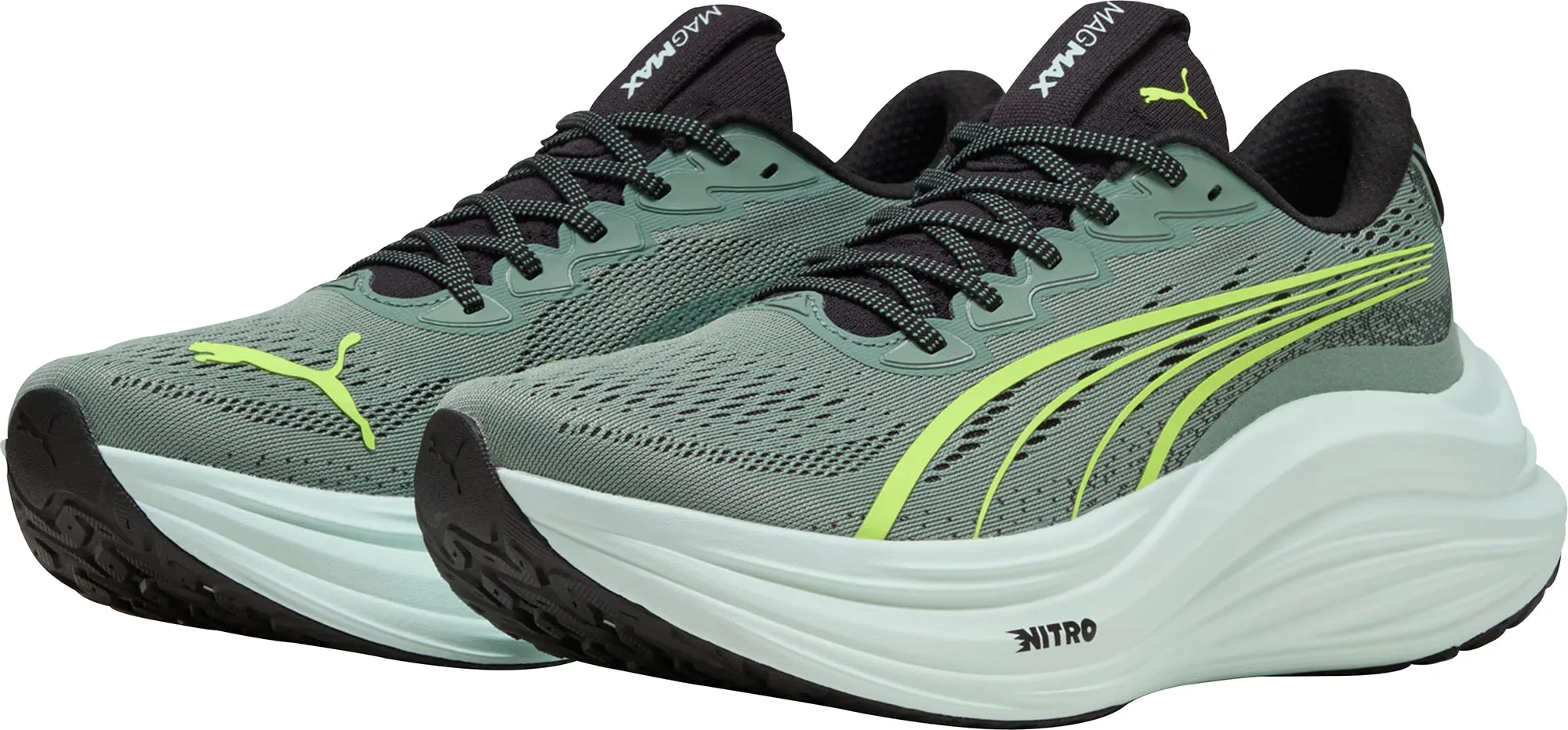 Puma MagMax Nitro Mens Running Shoes - Green