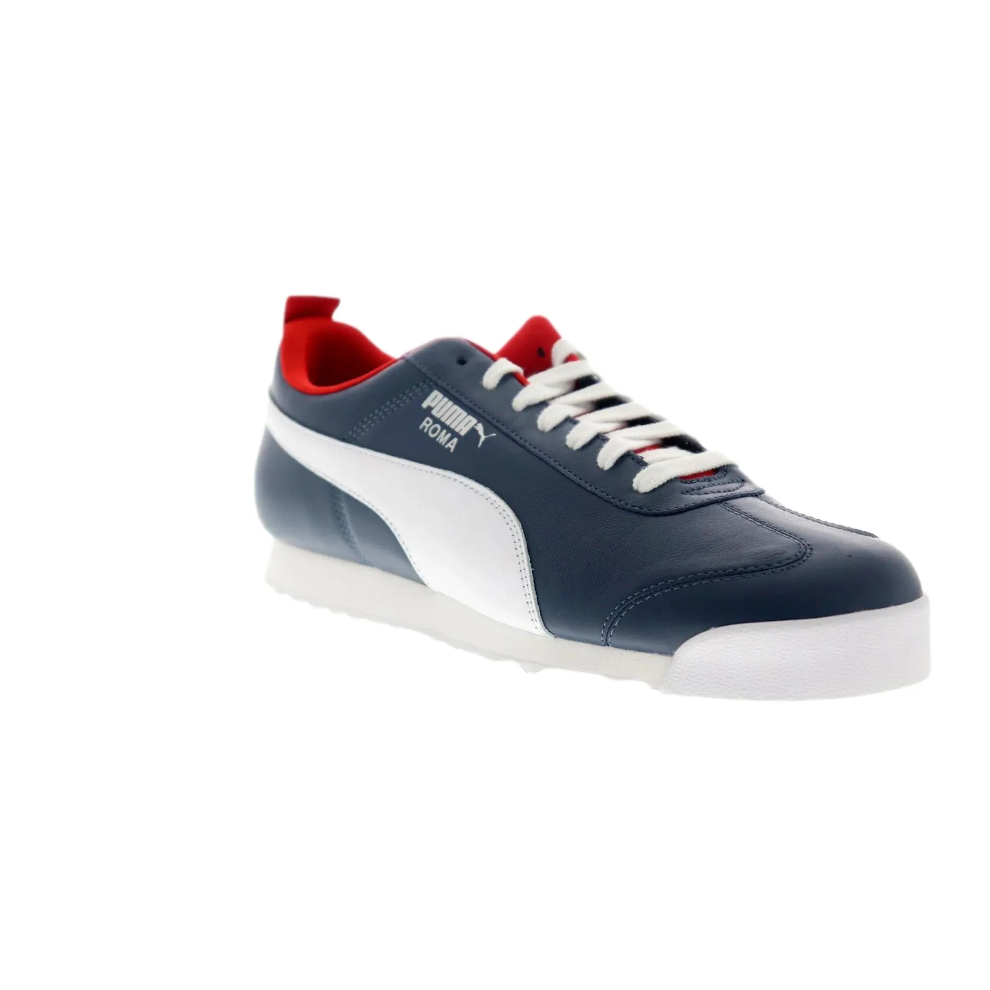 Puma Roma Play On Dark Denim-White-High Rise Red  373421-01 Men's