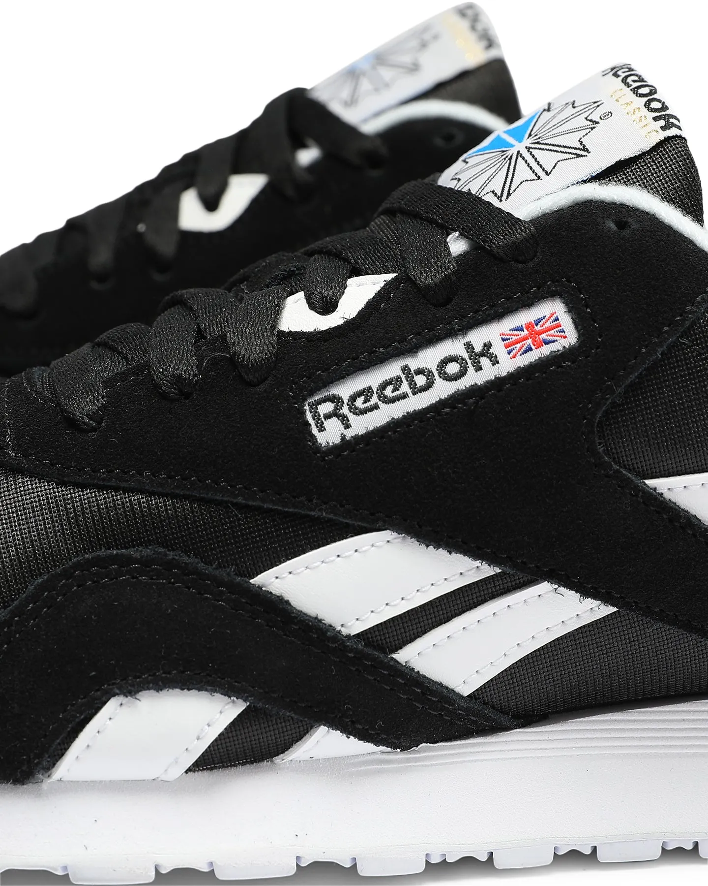 Reebok CL Nylon Black/Black/White